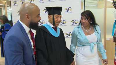 World War II veteran graduates from Massachusetts college